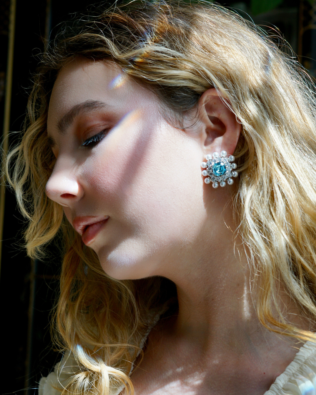 Cobalt Stud Earrings