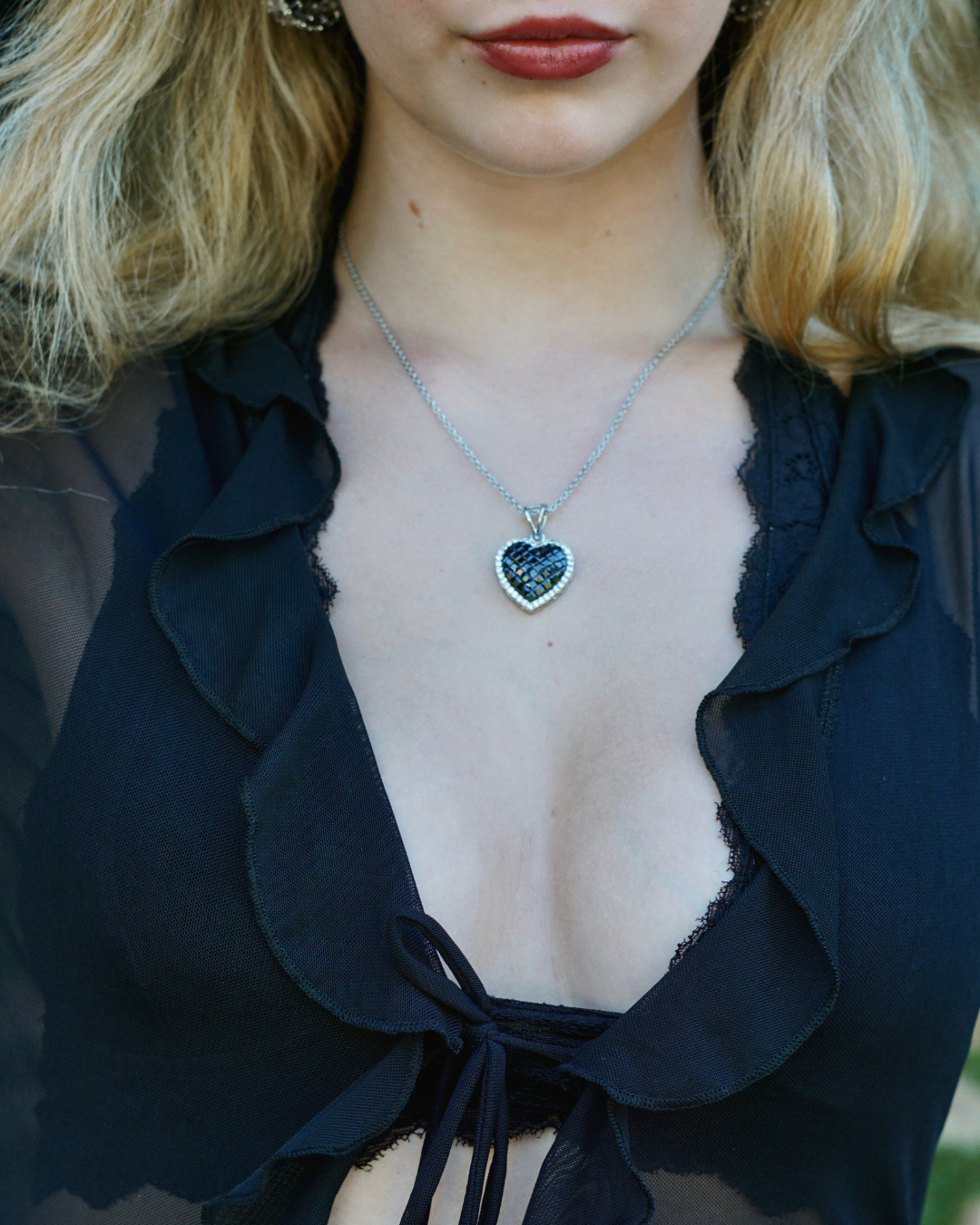 Black Heart Necklace