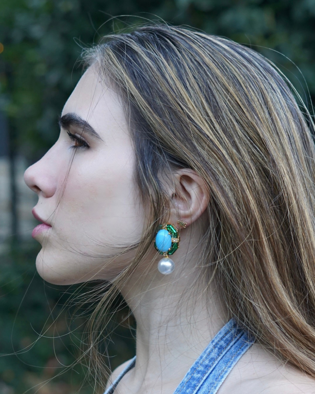 Midnight Sky Turquoise Earrings