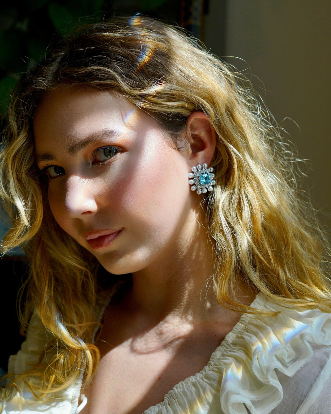 Cobalt Stud Earrings