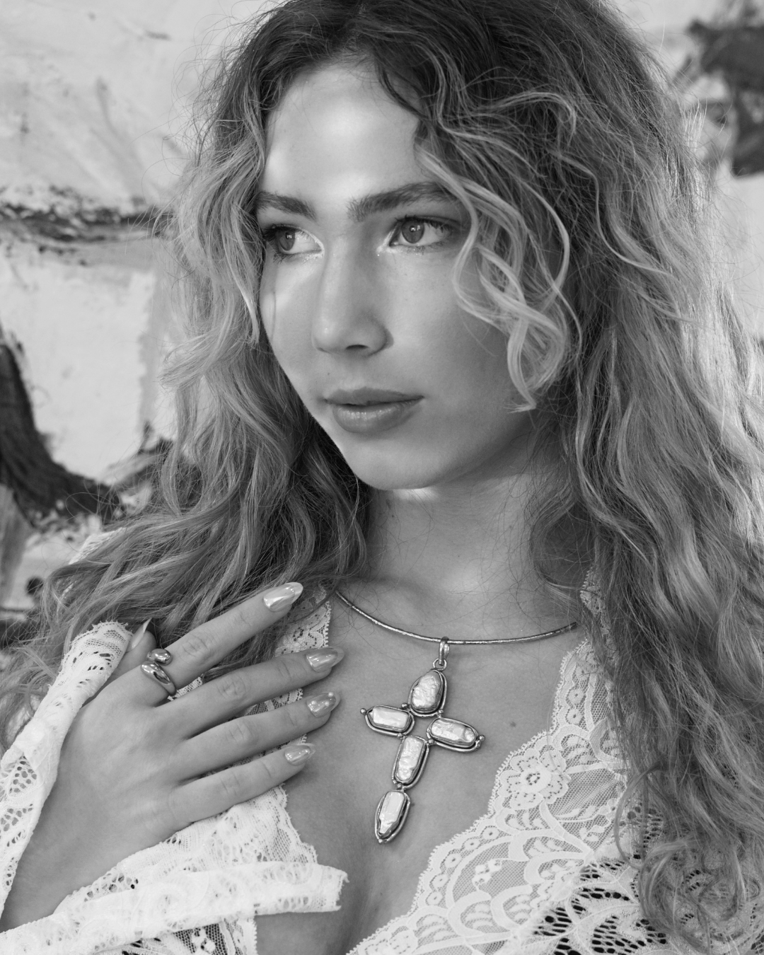 Queen Gold Cross Necklace
