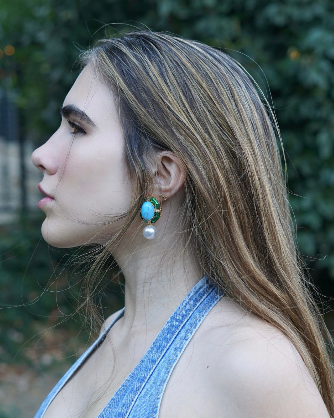 Midnight Sky Turquoise Earrings