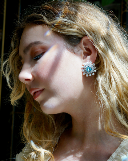 Cobalt Stud Earrings
