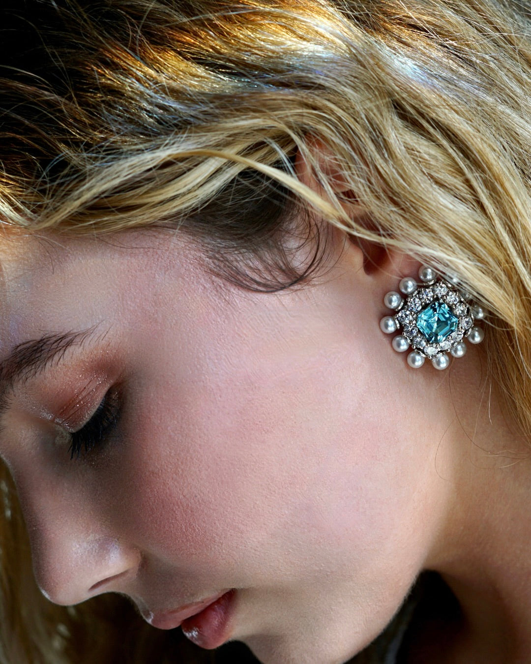 Cobalt Stud Earrings