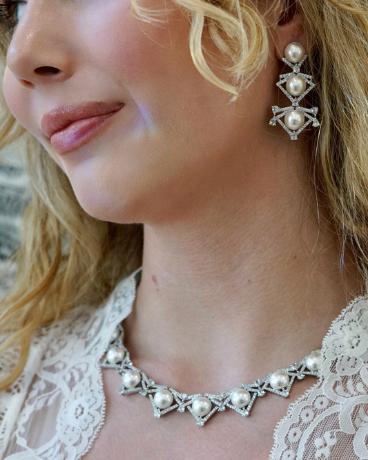 Diana Pearl Necklace Set